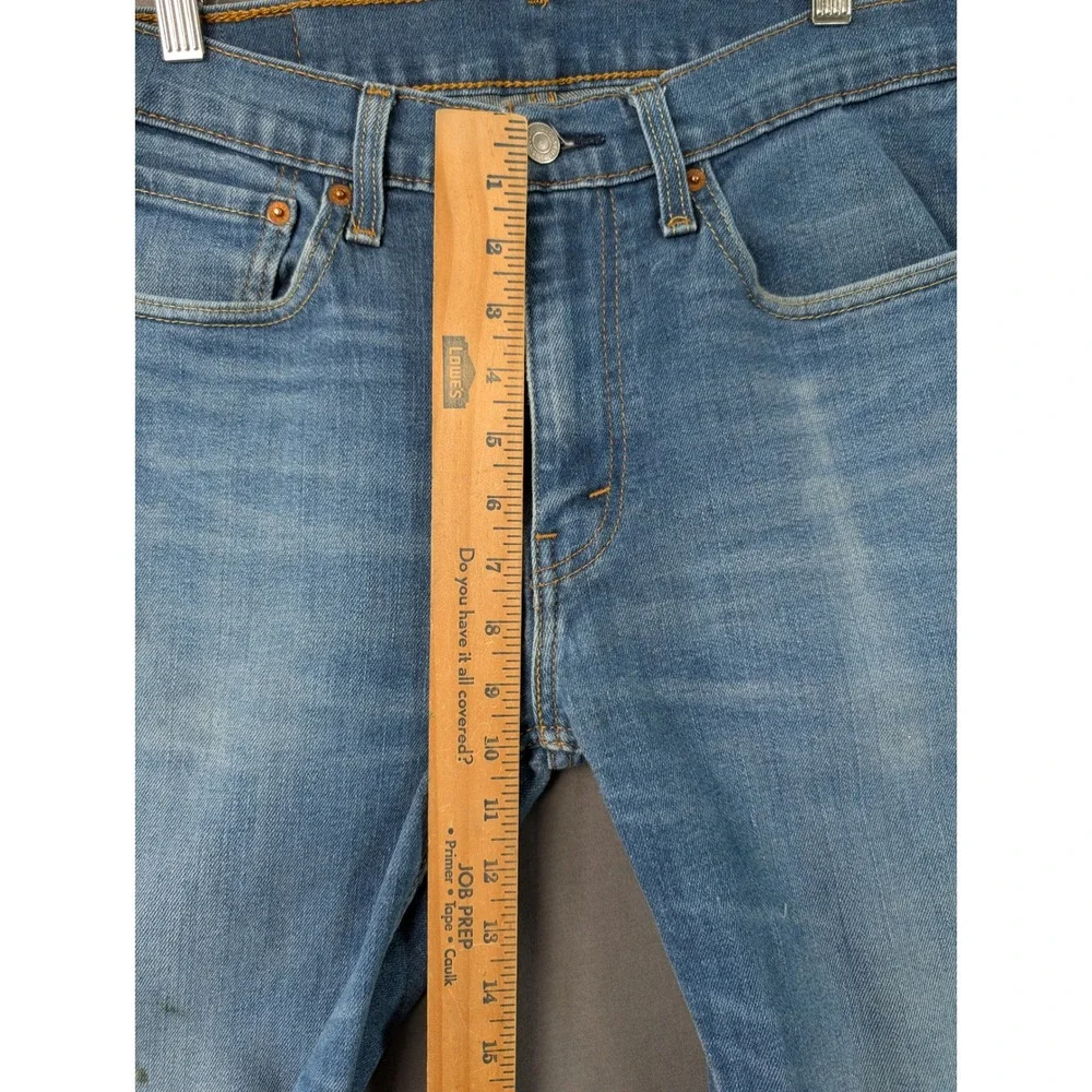Levi 514 Straight Fit Jeans Mens 34x34 Blue Denim Medium Wash 00514-1302